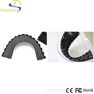 P7.62mm led curve display with soft panel from VisionLED manufacture